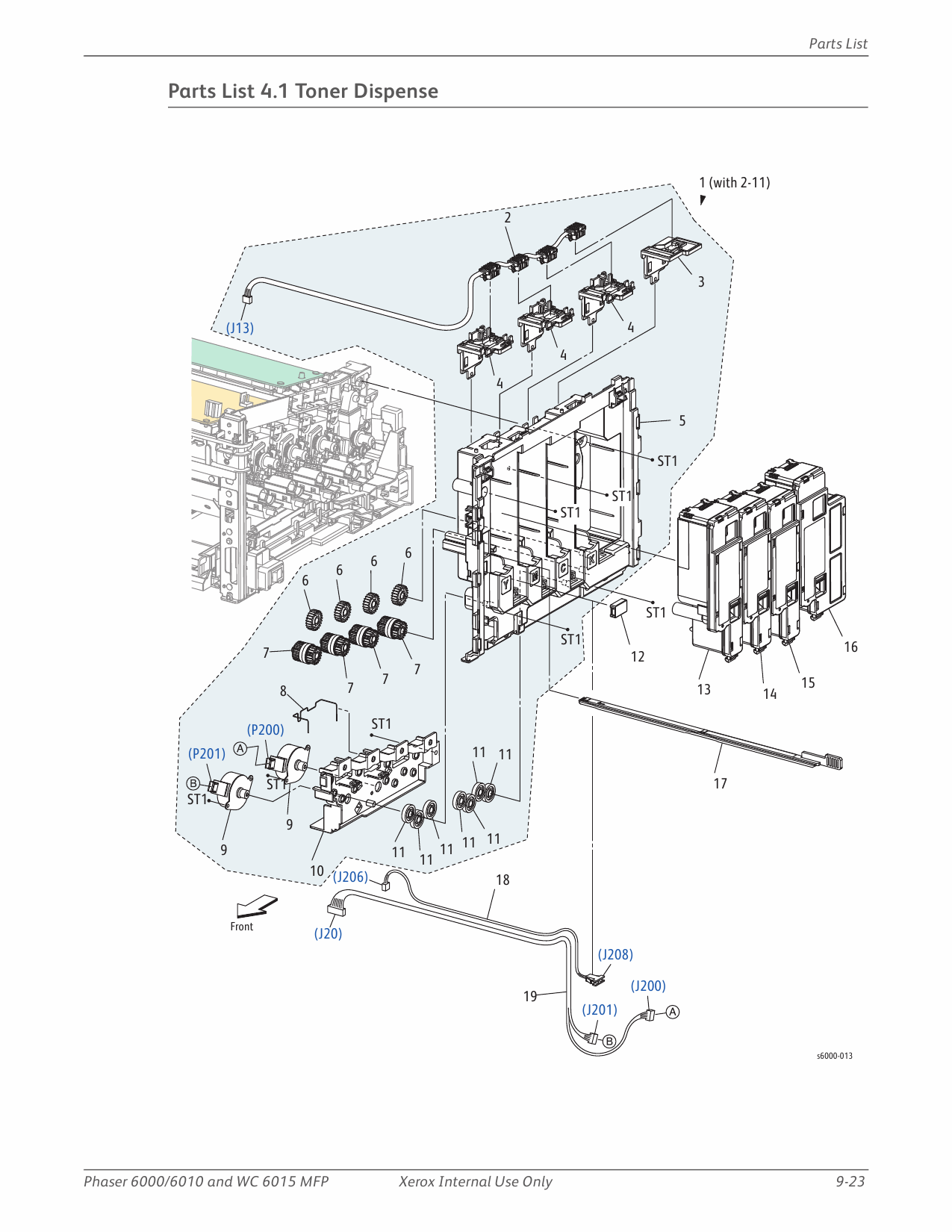 Xerox Phaser 6000 6010 WorkCentre-6015MFP Parts List Manual-4